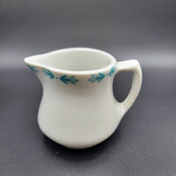 Restaurant Ware Creamer Shenango China Small Pitcher Blue Flowers Individual - Picture 4 of 11